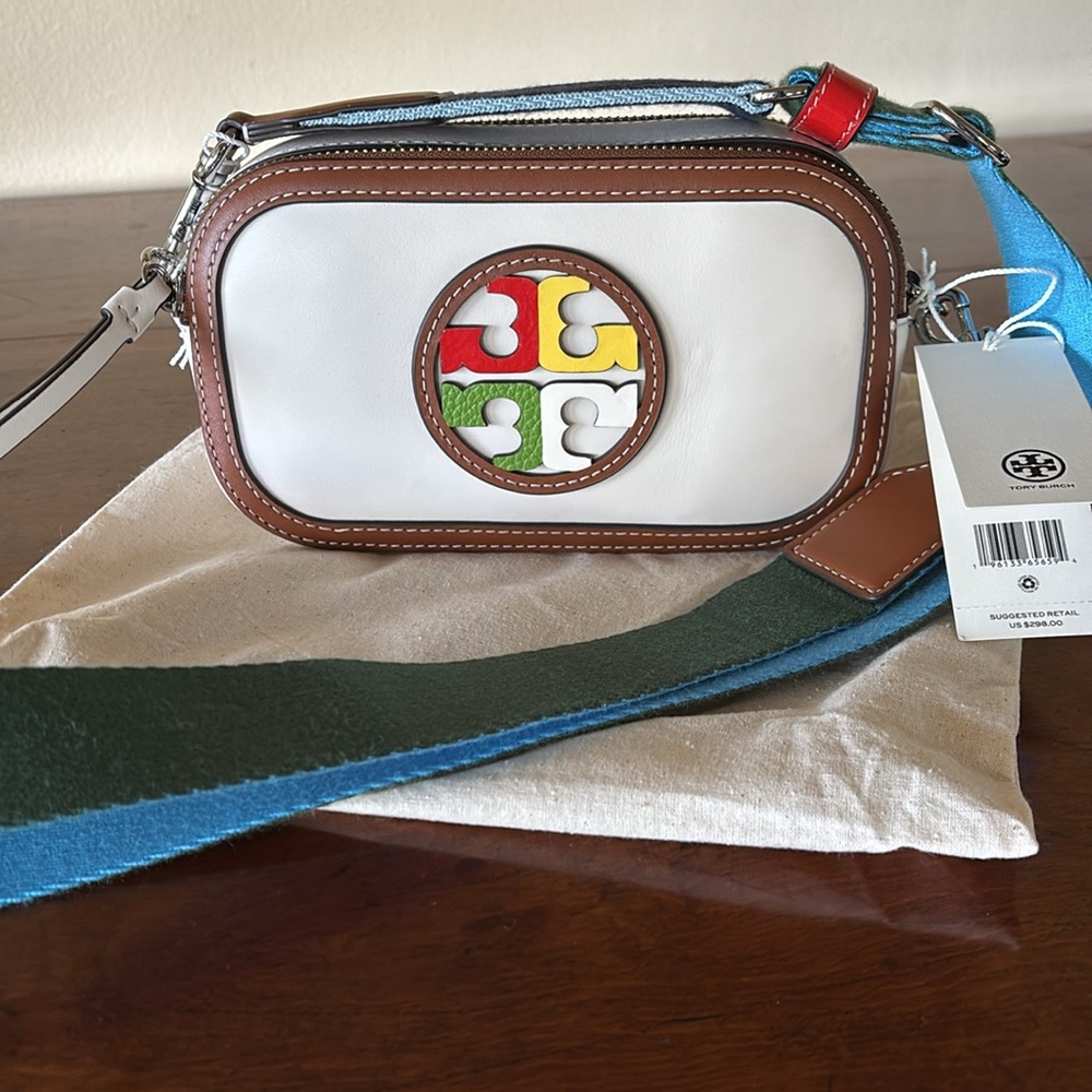 Tory Burch Miller Marquetery Logo Mini Crossbody Bag